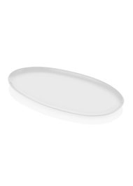 Hermia Fuente de Porcelana CTT0024 Blanca, 22 x 43 cm de tamaño de plato para servir.